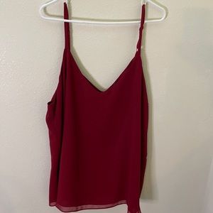 Torrid SOPHIE SWING CAMI - CHIFFON Red. Size 3. Smoke free. Lightly worn.